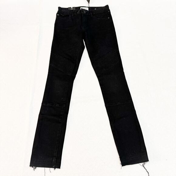 DL1961 Chloe Moto ActiveX Smart Denim Black Skinny Jans Size 14 NWT - Picture 2 of 9